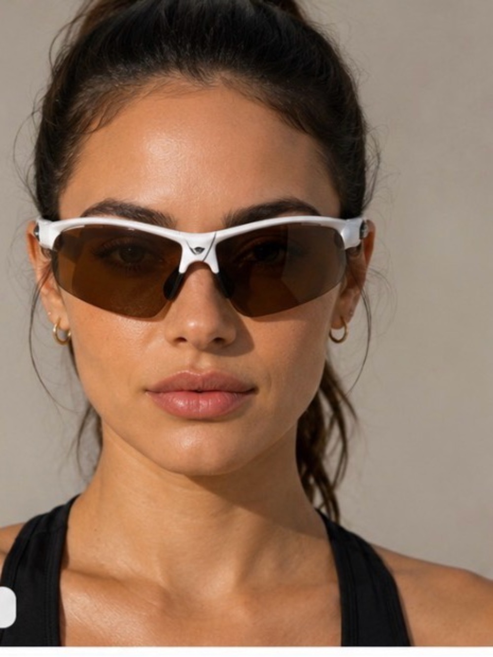 Sundog sunglasses. Mela Lens technology. White frame.
